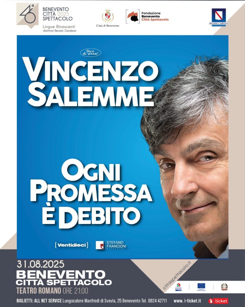 Vincenzo Salemme in “Ogni promessa è debito”,